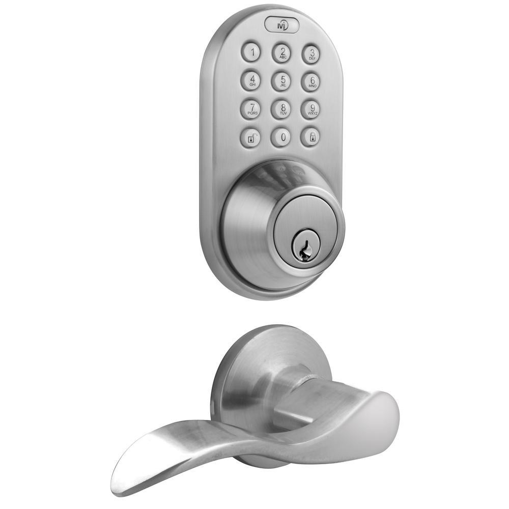 Oil Rubbed Bronze Keyless Entry Deadbolt and Door Handleset Lock with RF Remote Control and Electronic Digital Keypad - Super Arbor