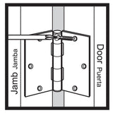 3-1/2 in. x 1/4 in. Radius Oil-Rubbed Bronze Door Hinge