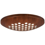 1-Light LED Distressed Koa Ceiling Fan Light Kit