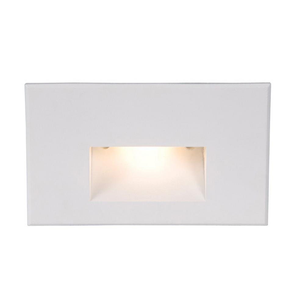 4-Watt Line Voltage 3000K White Integrated LED Horizontal Wall or Stair Light - Super Arbor