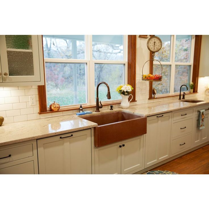 Adams Farmhouse/Apron-Front Handmade Pure Solid Copper 33 in. Single Bowl Kitchen Sink in Antique Copper
