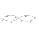 Sweep 8-Hook Double Wall Mount Rack in Black