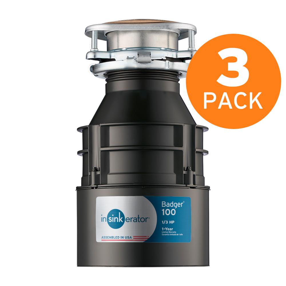 InSinkErator Badger 100 1/3 HP Continuous Feed Garbage Disposal (6-Pack)