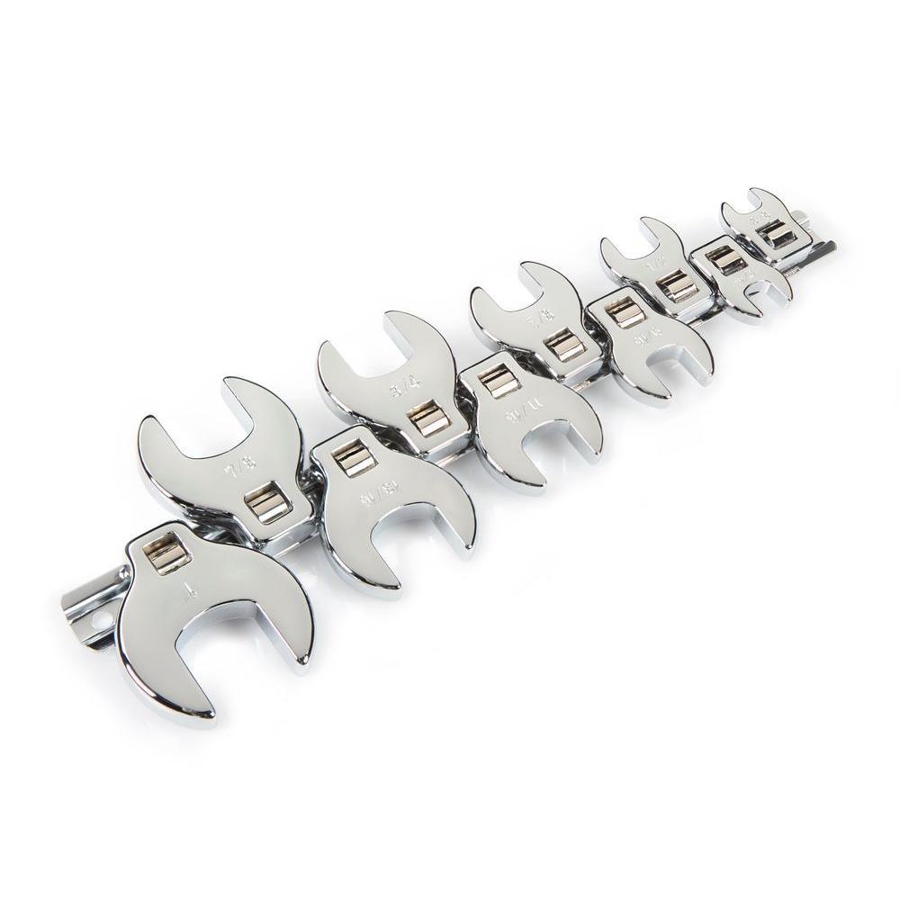 3/8 in. Drive 3/8-1 in. Crowfoot Wrench Set (10-Piece) - Super Arbor