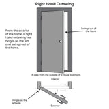 32 in. x 80 in. Classic Right-Hand Outswing Full Lite Clear Low-E Primed Steel Prehung Front Door with Brickmould - Super Arbor