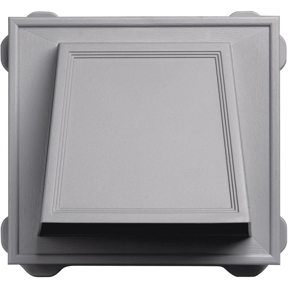 6 in. Hooded Siding Vent #016-Gray - Super Arbor