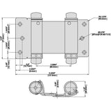 3 in. x 3 in. Satin Nickel Double-Action Spring Door Hinge