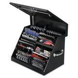 26 in. 0-Drawers Portable Tool Box in Black Powder Coated - Super Arbor