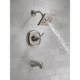 Portwood Single-Handle 5-Spray Tub and Shower Faucet with H2Okinetic in SpotShield Brushed Nickel (Valve Included) - Super Arbor