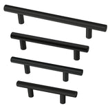 3 in. (76 mm) Flat Black Bar Drawer Pull (4-Pack)