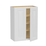 Home Decorators Collection Grayson 24 in. W x 12 in. D x 36 in. H Assembled Plywood Wall Kitchen Cabinet in Pacific White with Soft Close