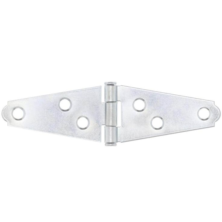 Everbilt 2 in. x 2 in. Zinc-Plated Strap Hinge (2-Pack)