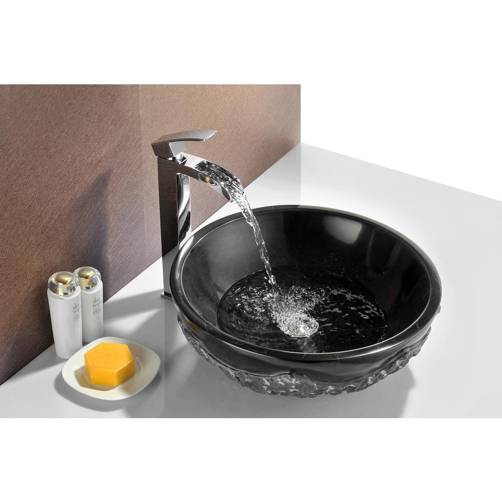 Dragons Crest Vessel Sink in Black Jade - Super Arbor