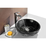 Dragons Crest Vessel Sink in Black Jade - Super Arbor