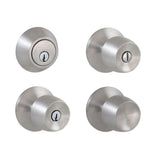 Brandywine Stainless Steel House Pack with 2 Entry, 2 Single Cylinder Deadbolts, 3 Privacy, 3 Passage Knobs
