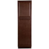 Benton Assembled 18x84x24 in. Pantry Cabinet with Adjustable Shelves in Amber - Super Arbor