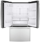 GE 22.1 cu. ft. Counter-Depth French Door Refrigerator, Fingerprint Resistant Stainless Steel, ENERGY STAR (GYE22GYNFS)