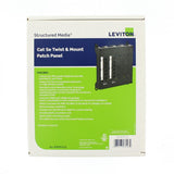 Structured Media Twist and Mount Patch Panel with 12 Cat 5e Ports, Black - Super Arbor