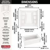 Classic 500 60 in. x 30 in. Alcove Right Drain Bathtub and Wall Surrounds in High Gloss White
