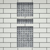 Redi Niche 16 in. x 40 in. Triple Shower Niche Set in Black - Super Arbor