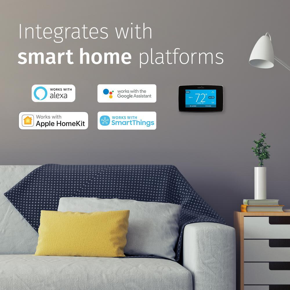 Emerson Sensi Touch Wi-Fi Smart Thermostat with Touchscreen Color Display, C-Wire Required - Super Arbor