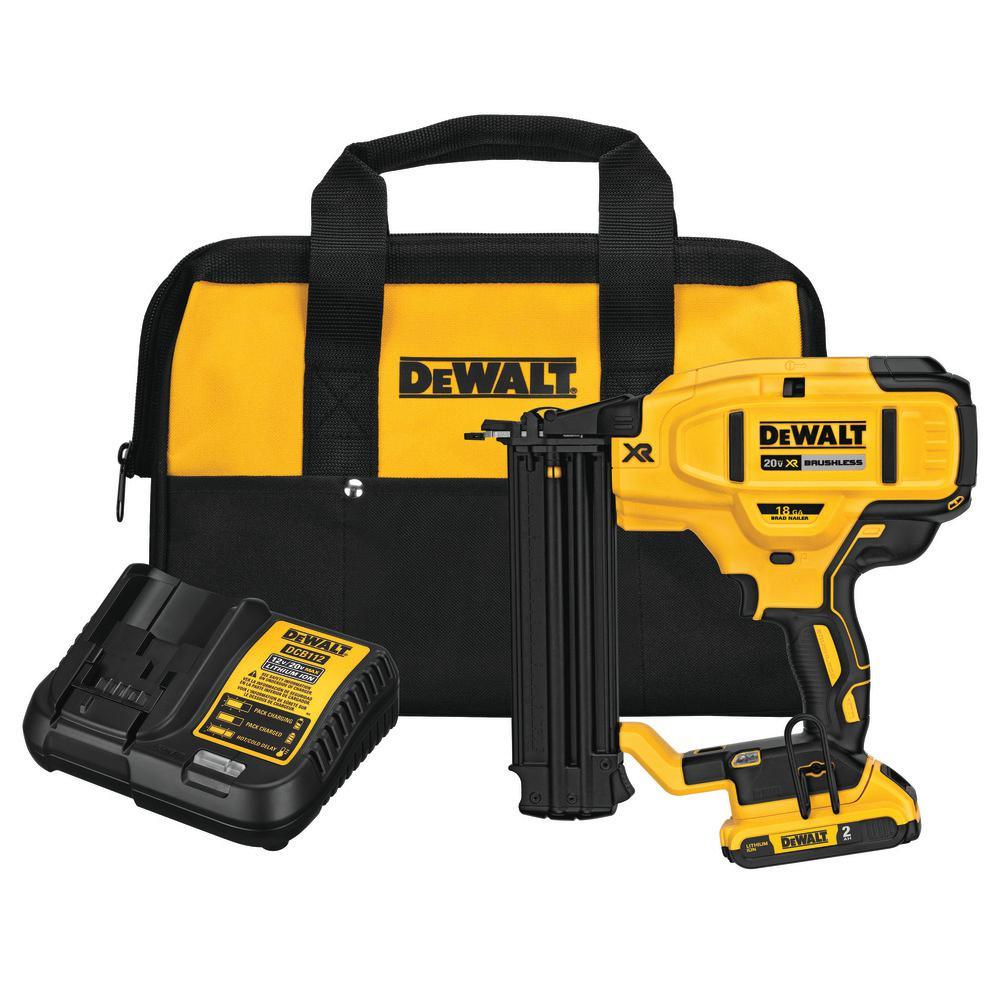 20-Volt Max Lithium-Ion 18-Gauge Cordless Brad Nailer Kit - Super Arbor