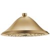 Delta Cassidy Champagne Bronze 1-Spray Rain Shower Head 2.5-GPM (9.5-LPM)