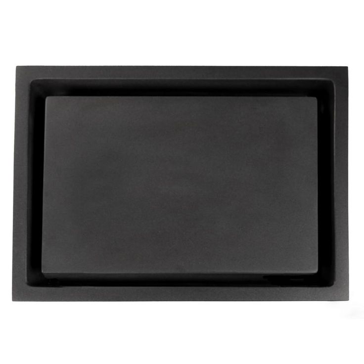 Eden Bath Rectangular Infinity Pool Sink in Lava Stone