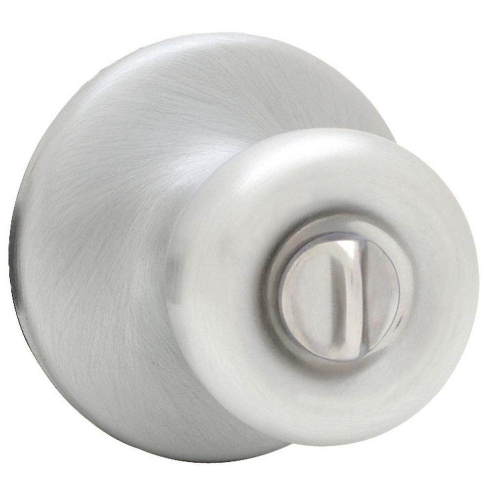 Tylo Satin Chrome Bed/Bath Door Knob - Super Arbor