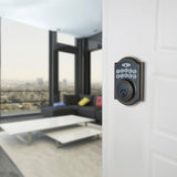 Castle Aged Bronze Single Cylinder Electronic Keypad Deadbolt with Passage Naples Lever Combo Pack