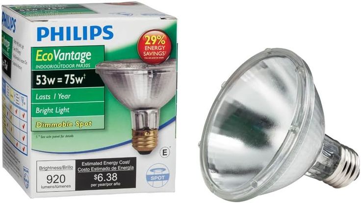 Philips 53-Watt Equivalent Halogen PAR30S Dimmable Spotlight Bulb