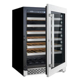 Cosmo 48-Bottle Capacity Stainless Steel Built-In/Freestanding Wine Chiller