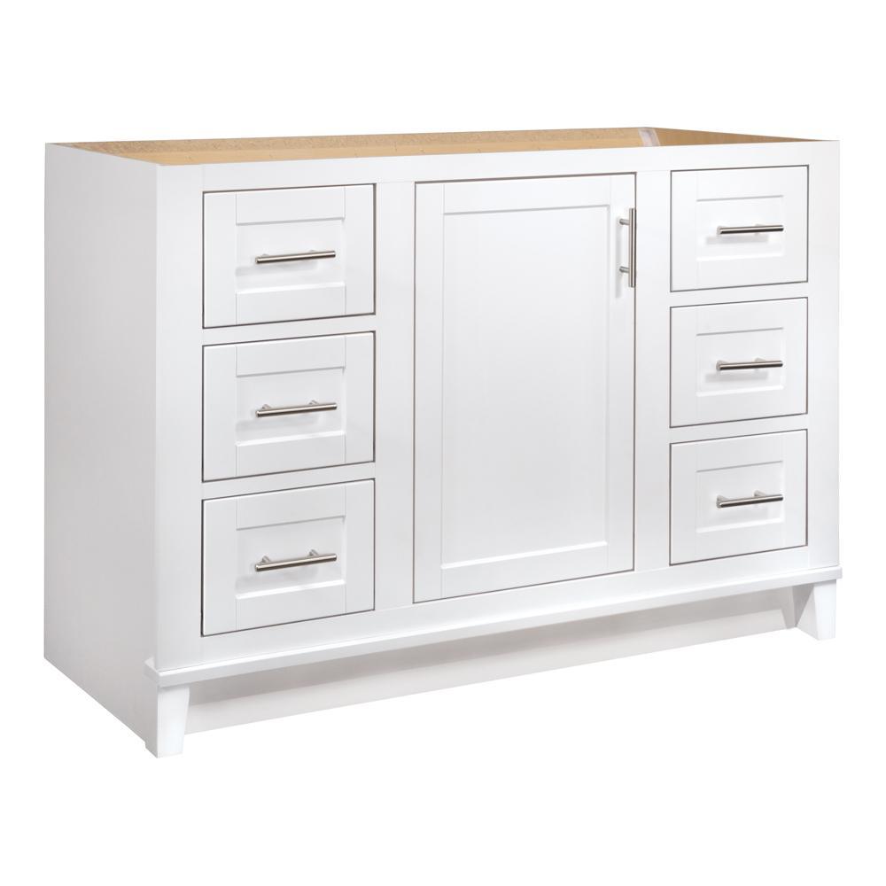 Kinghurst 48 in. W x 21 in. x 33.5 in. H D Bathroom Vanity Cabinet Only in White - Super Arbor