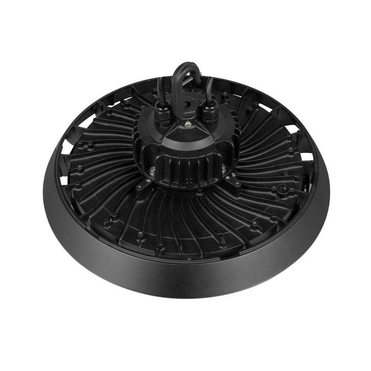 Commercial Electric 14 in. Black Integrated LED Dimmable High Bay Light at 30000 Lumens, 5000K Daylight