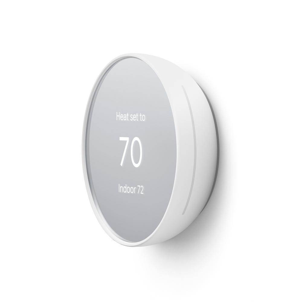 Nest Thermostat - Smart Programmable Wi-Fi Thermostat - Snow - Super Arbor