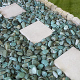 Rain Forest 0.4 cu. ft. 1 in. x 3 in. Tahiti Green Beach Pebbles - Super Arbor