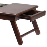 Alden Lap Desk, Flip Top with Drawer, Foldable Legs