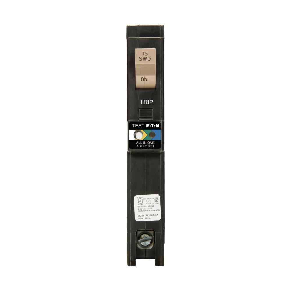 CH 20 Amp 1-Pole Dual Function (Arc Fault/Ground Fault) Plug-On Neutral Circuit Breaker - Super Arbor