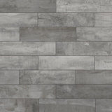 Florida Tile Home Collection Wind River Grey 6 in. x 24 in. Porcelain Floor and Wall Tile (14 sq. ft. / case)