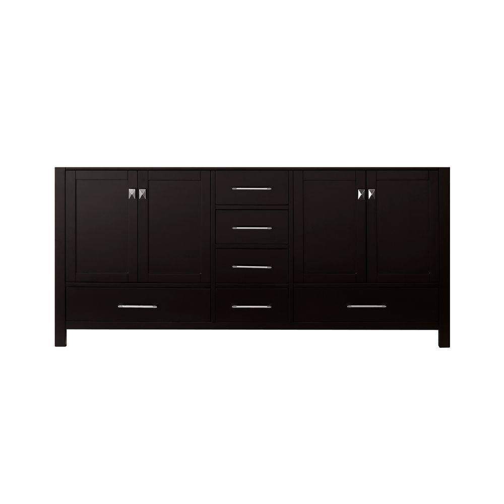 Caroline Avenue 72 in. W Bath Vanity Cabinet Only in White - Super Arbor