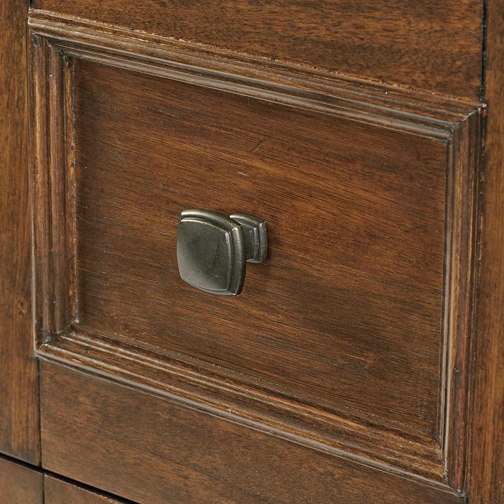 Creedmoor 36 in. W Bath Vanity Cabinet Only in Walnut with Left Hand Drawers - Super Arbor