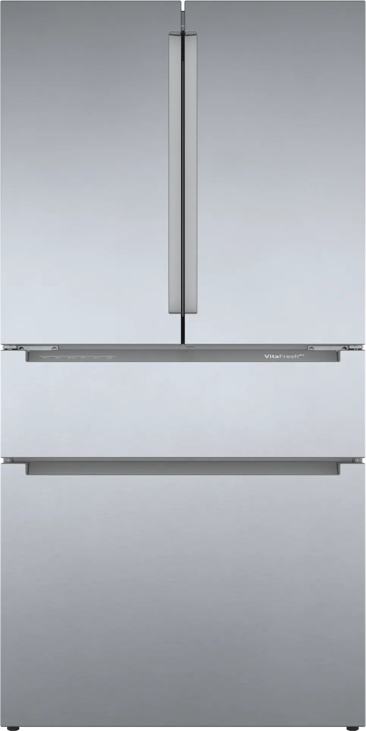 Bosch 800 Series 36 in. 21 cu. ft. French 4 Door Refrigerator in Stainless Steel with Dual Compressor, Counter-Depth