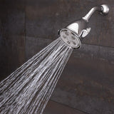 3-Spray 4.1 in. Single Wall MountHigh Pressure Fixed Adjustable Shower Head in Polished Chrome - Super Arbor