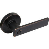 Westwood Bright Chrome Bed/Bath Door Lever with Round Rose