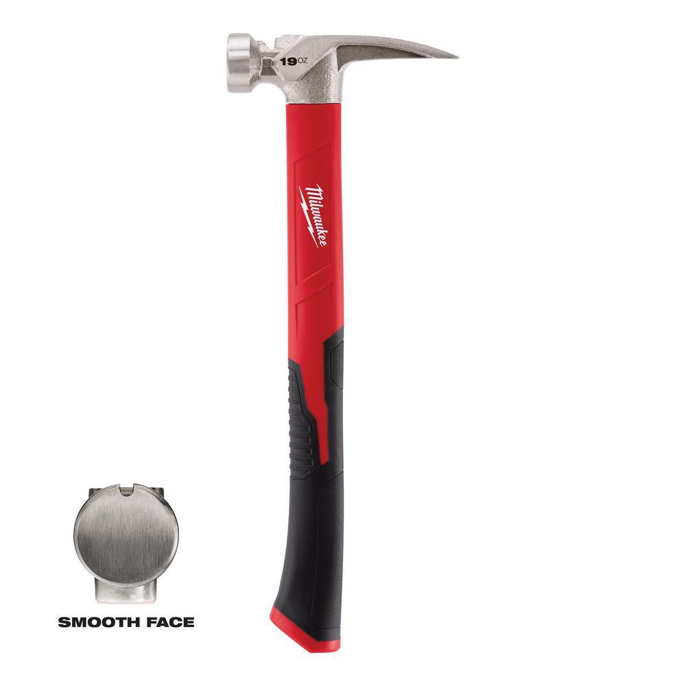 19 oz. Smooth Face Poly/Fiberglass Handle Hammer with Hammer Loop - Super Arbor