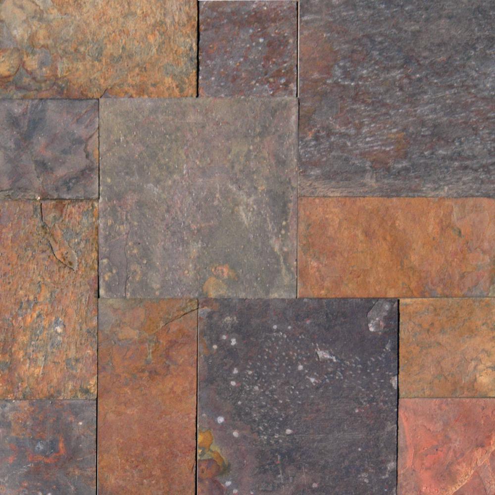 MSI Peacock 12 in. x 12 in. Gauged Slate Floor and Wall Tile (10 sq. ft. / case) - Super Arbor