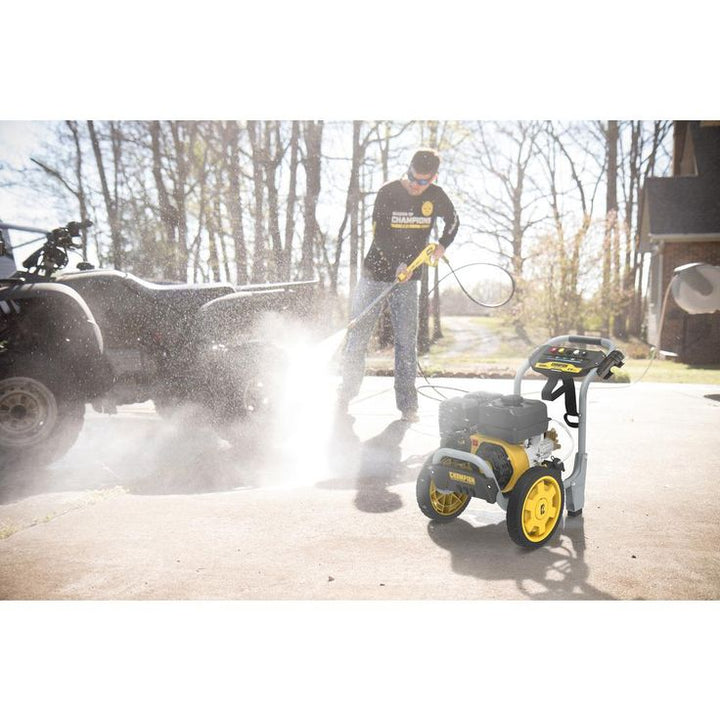 CHAMPION POWER EQUIPMENT 3200 PSI 2.5 GPM Low Profile Gas Cold Water Pressure Washer