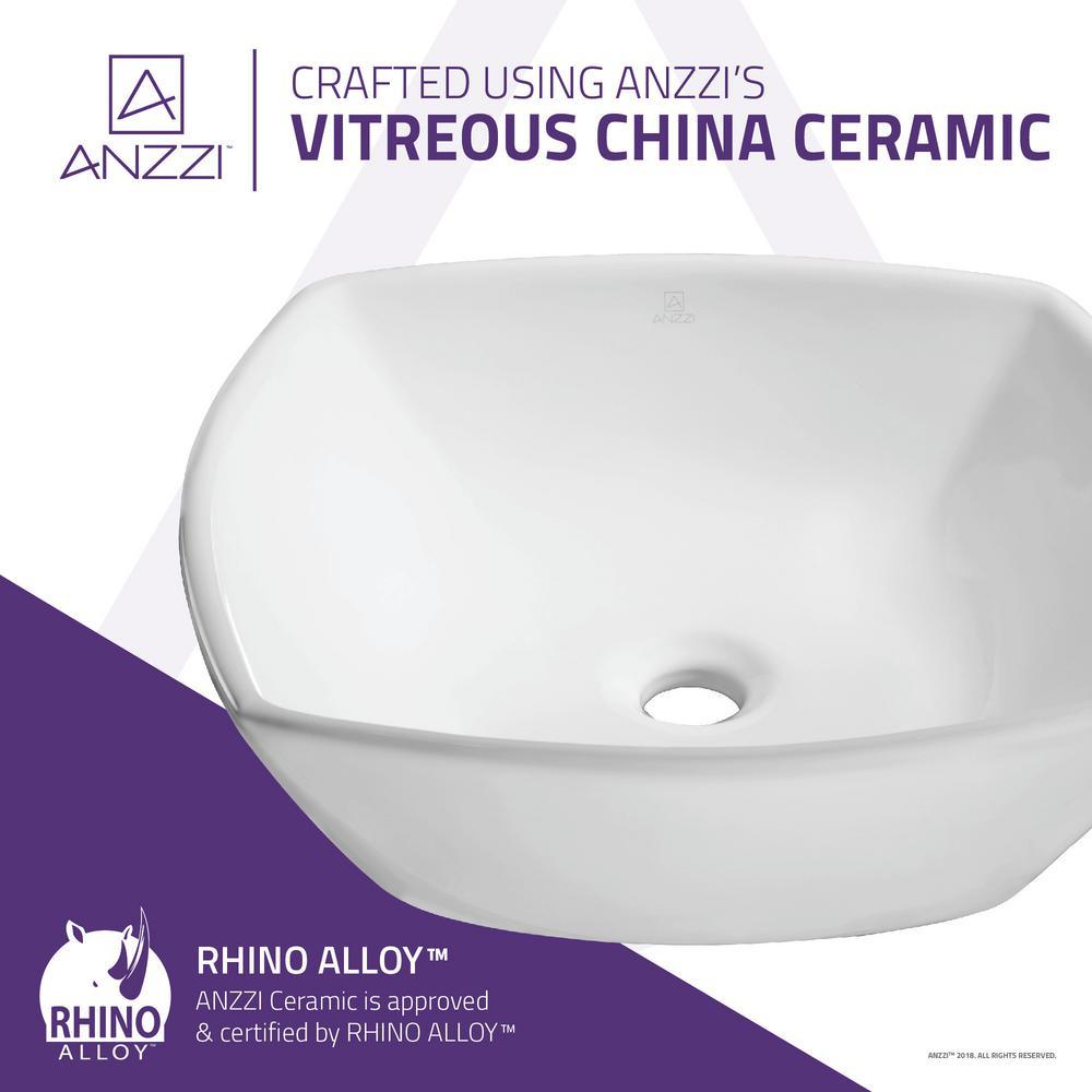 Deux Series Ceramic Vessel Sink in White - Super Arbor