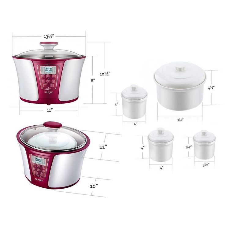 3.2 Qt. White Smart Slow Cooker with Temperature Settings