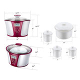 3.2 Qt. White Smart Slow Cooker with Temperature Settings